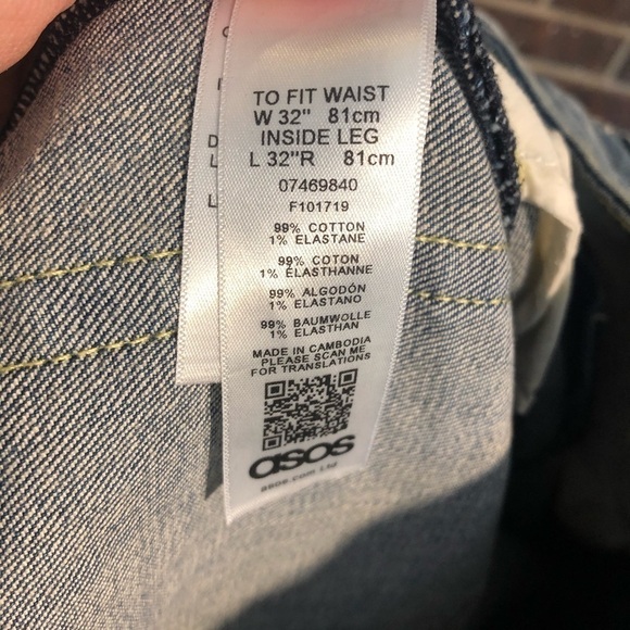 Asos Mens Patched Jeans - Picture 8 of 13